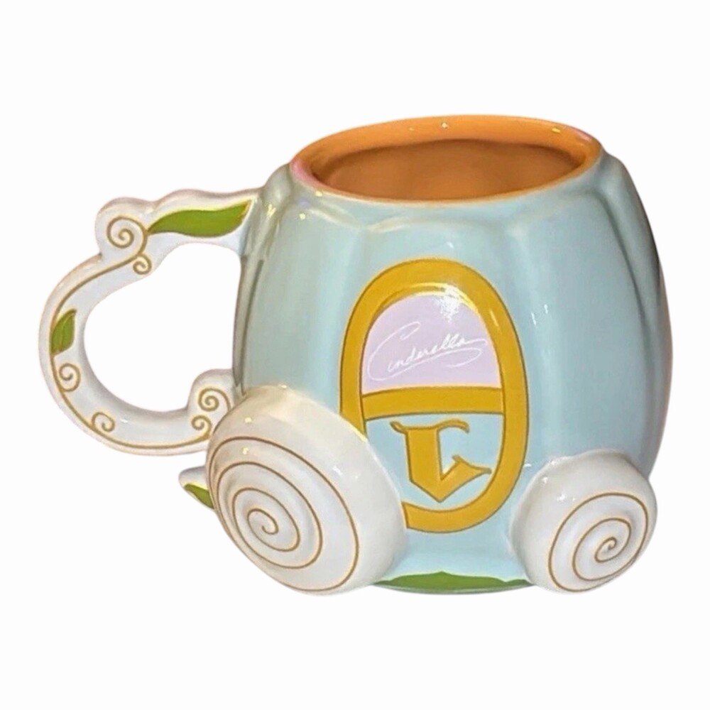Disney Cinderella Carriage Pumpkin Coffee Mug Cup Princess 20oz
